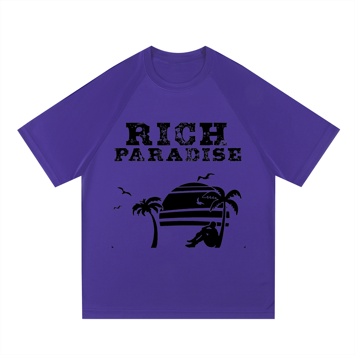 Raglan Sleeve Mesh T-Shirt