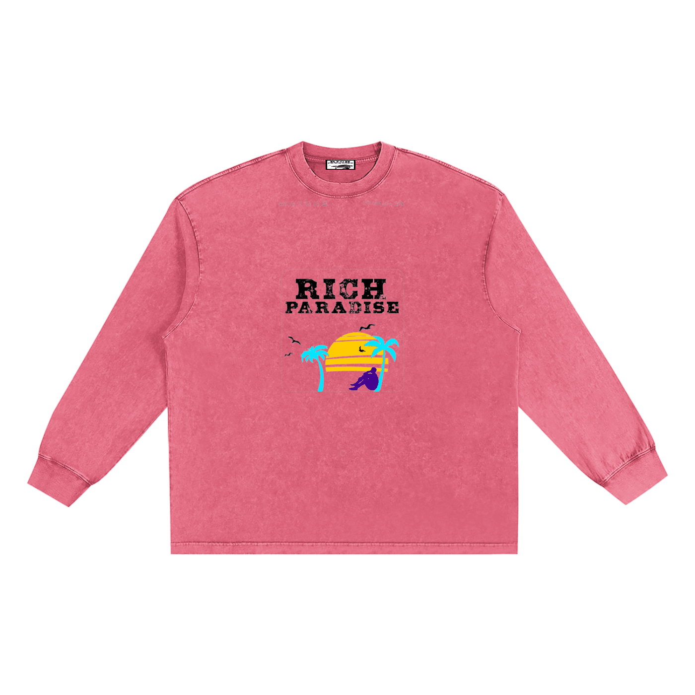 Snow Washed Frayed Edge T-Shirt