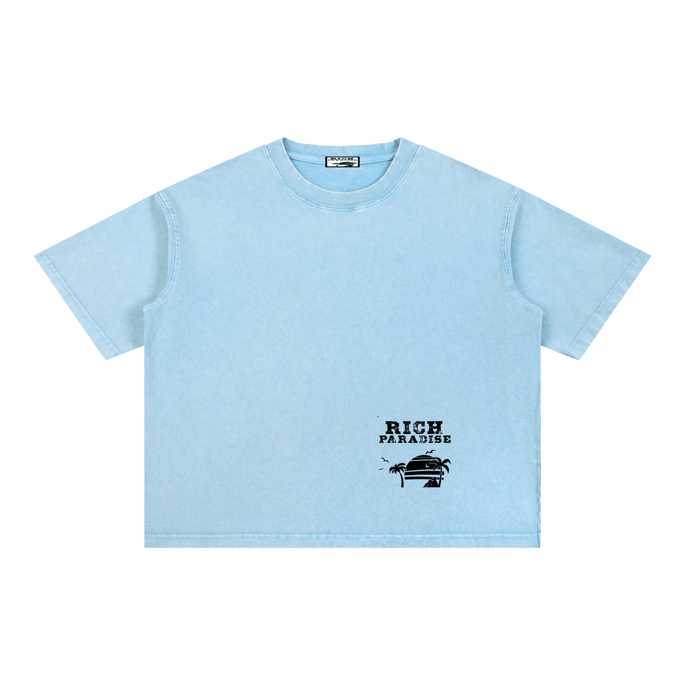 Mineral Wash Boxy Cotton T-Shirt