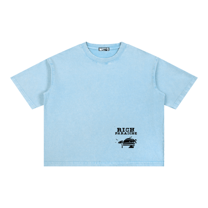 Mineral Wash Boxy Cotton T-Shirt