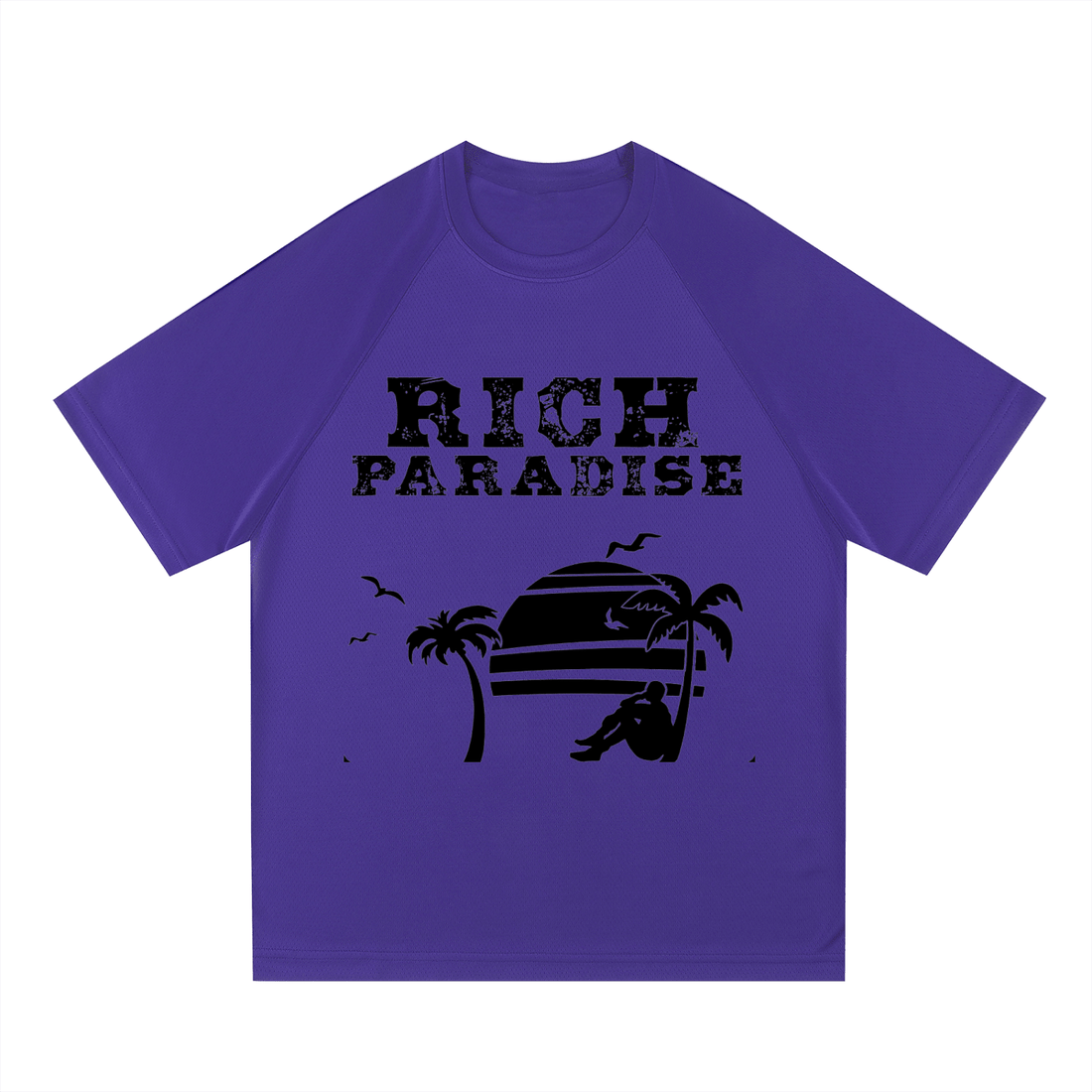 Raglan Sleeve Mesh T-Shirt