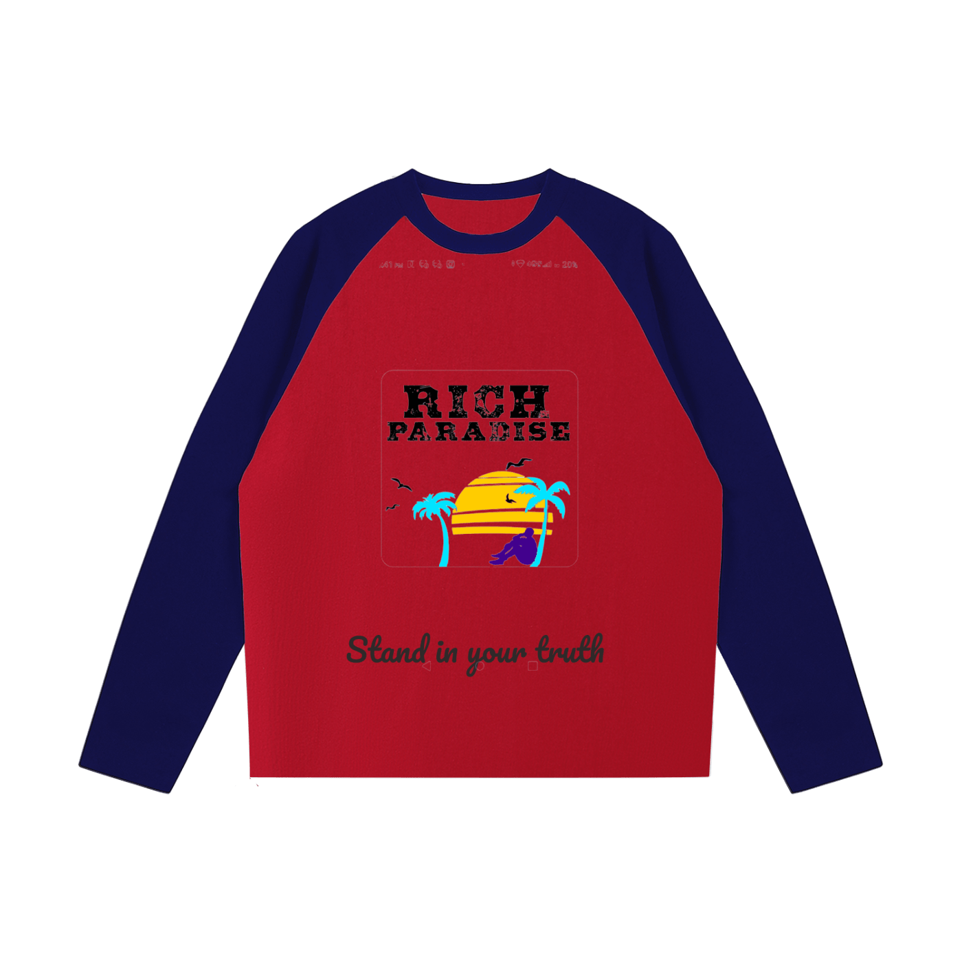 Color-Blocked Raglan Long-Sleeve T-Shirt
