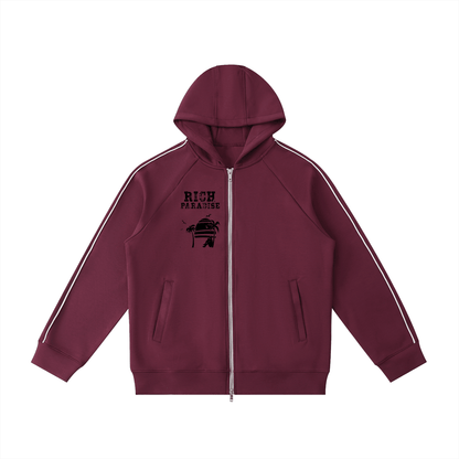 Heavyweight Raglan Sleeve Zip Hoodie