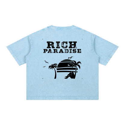 Mineral Wash Boxy Cotton T-Shirt