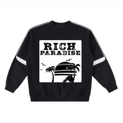 Oversized Crewneck Taped Sweatshirt