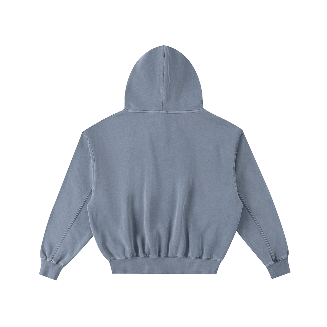 Frayed Enzyme Washed Fleece Hoodie