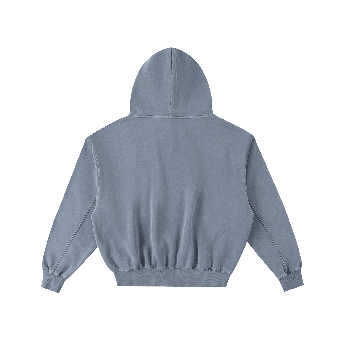 Frayed Enzyme Washed Fleece Hoodie