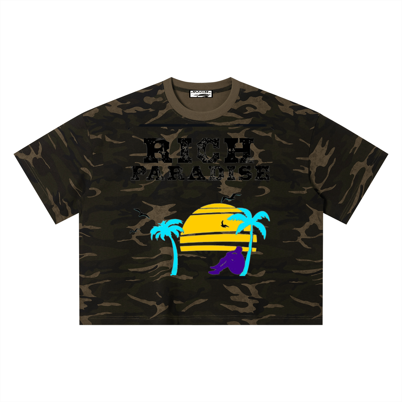Unisex Camo Boxy T-Shirt