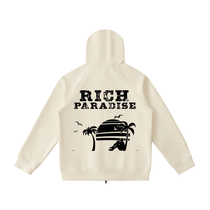 Heavyweight Raglan Sleeve Zip Hoodie