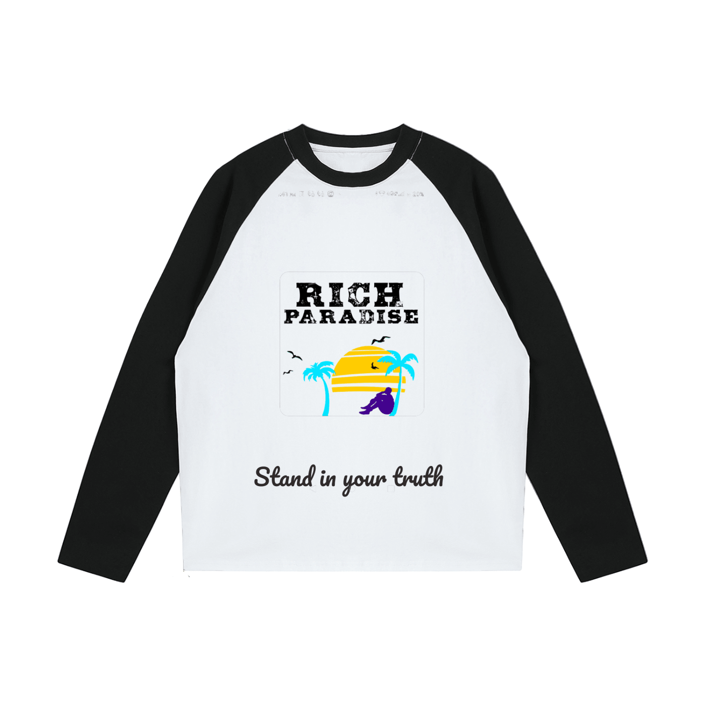 Color-Blocked Raglan Long-Sleeve T-Shirt