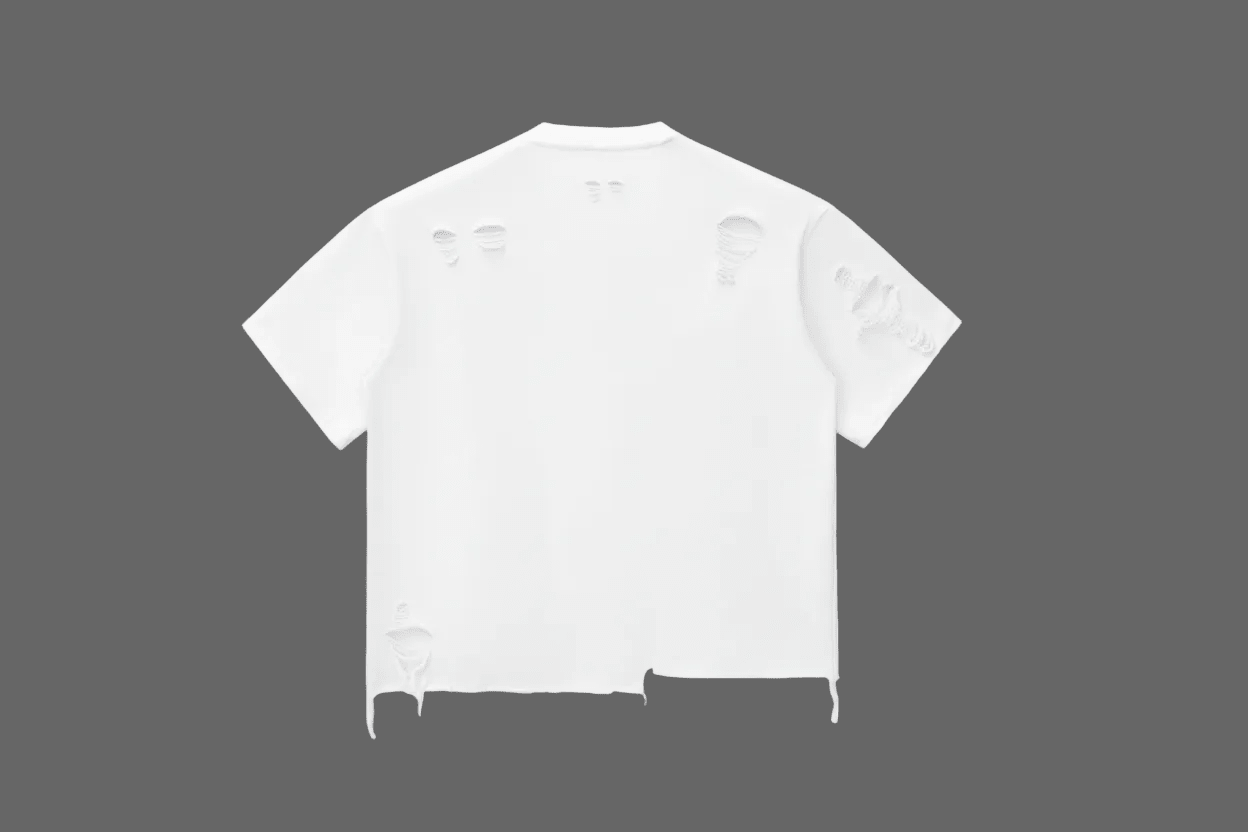 Rich Paradise Snow Wash Raw-Hem Boxy T-shirt