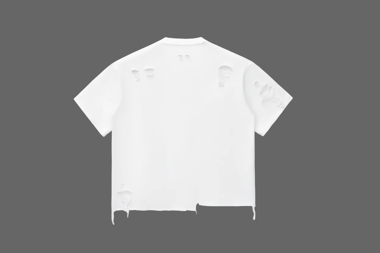 Rich Paradise Snow Wash Raw-Hem Boxy T-shirt