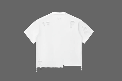 Rich Paradise Snow Wash Raw-Hem Boxy T-shirt