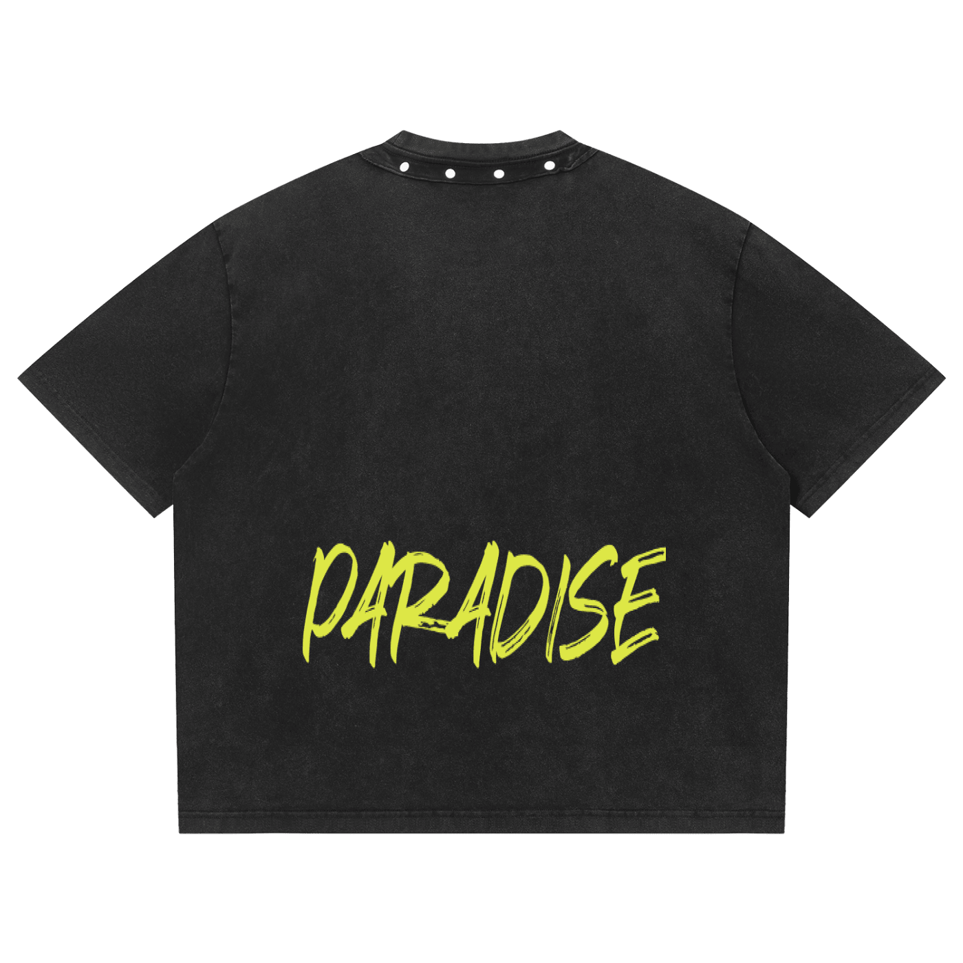 Unisex Washed Boxy Studded T-Shirt