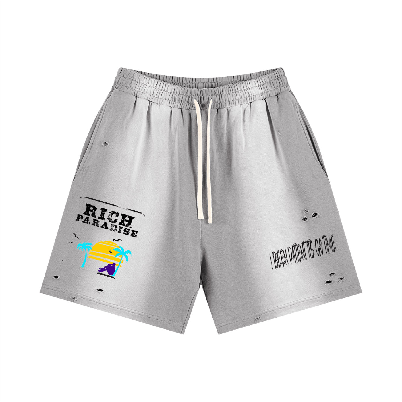 Sun Fade Distressed Shorts