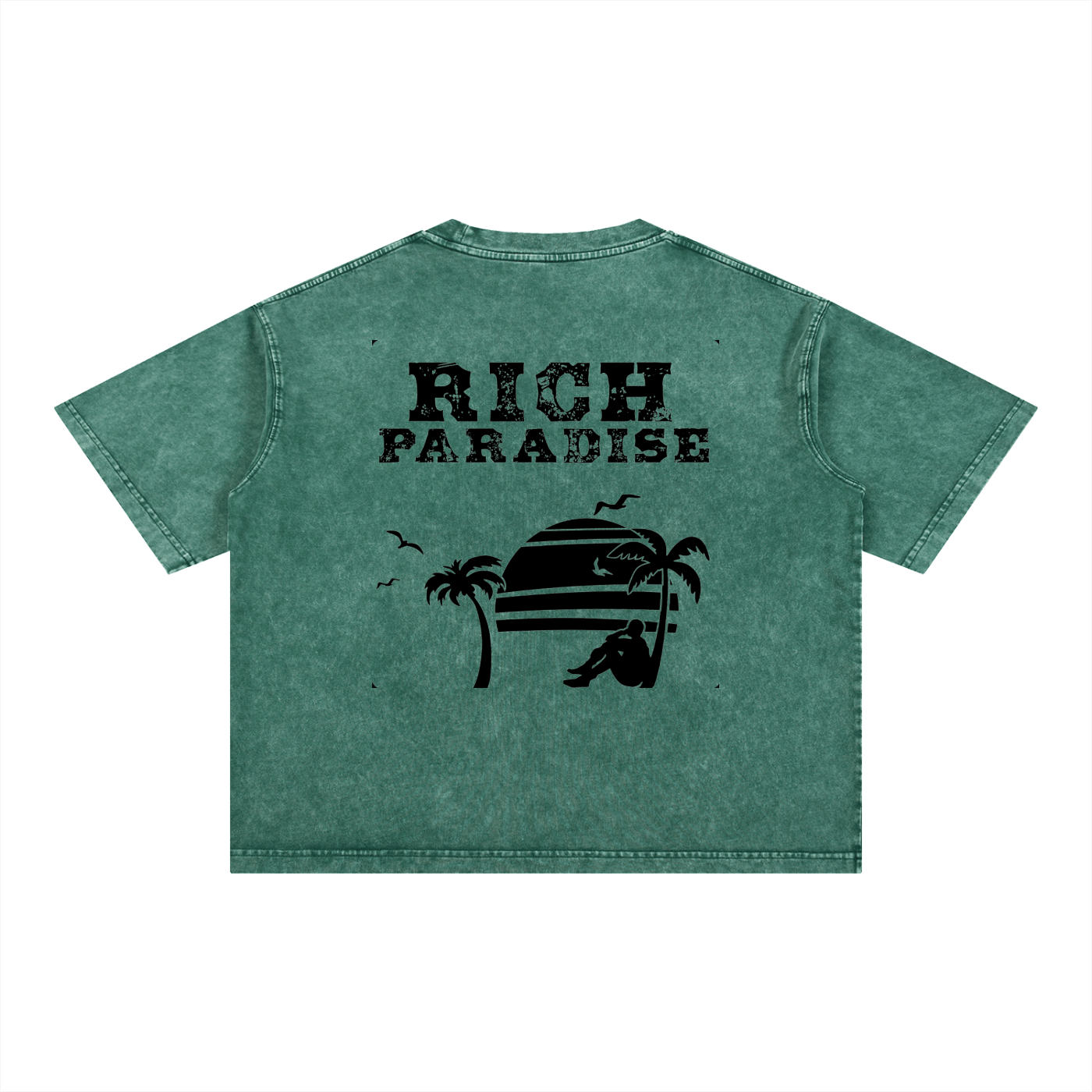 Mineral Wash Boxy Cotton T-Shirt