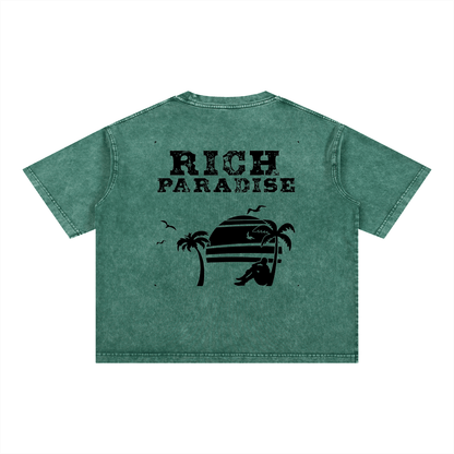 Mineral Wash Boxy Cotton T-Shirt