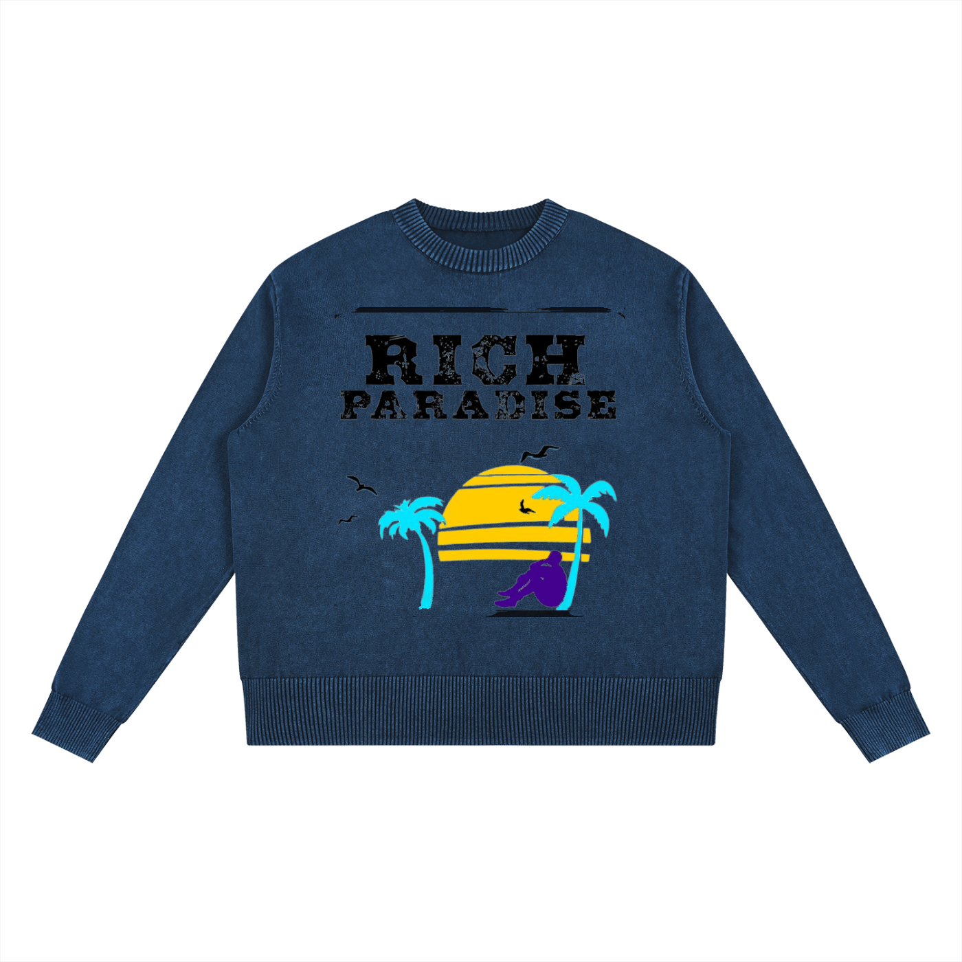 Mineral Wash Oversized Sweater