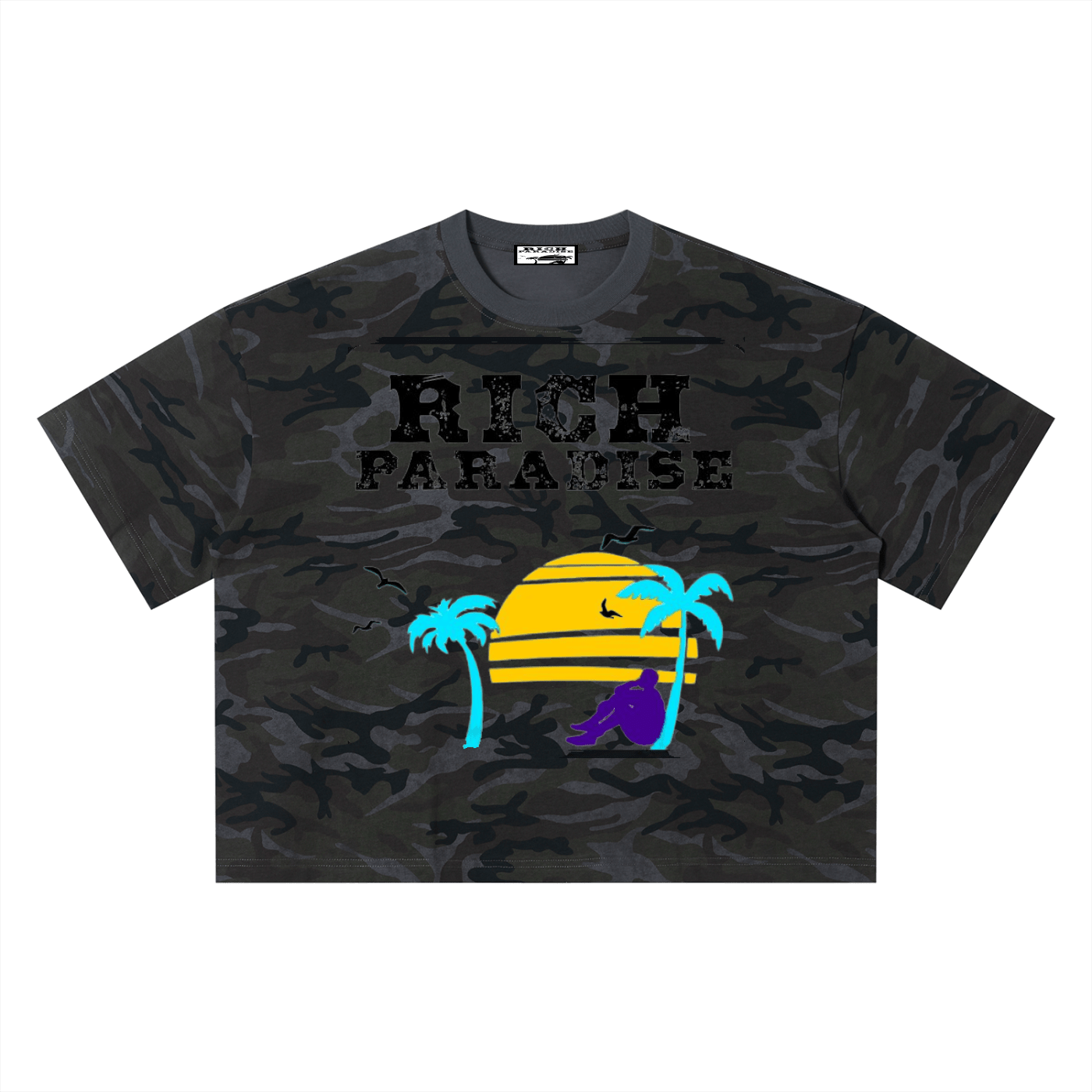 Unisex Camo Boxy T-Shirt