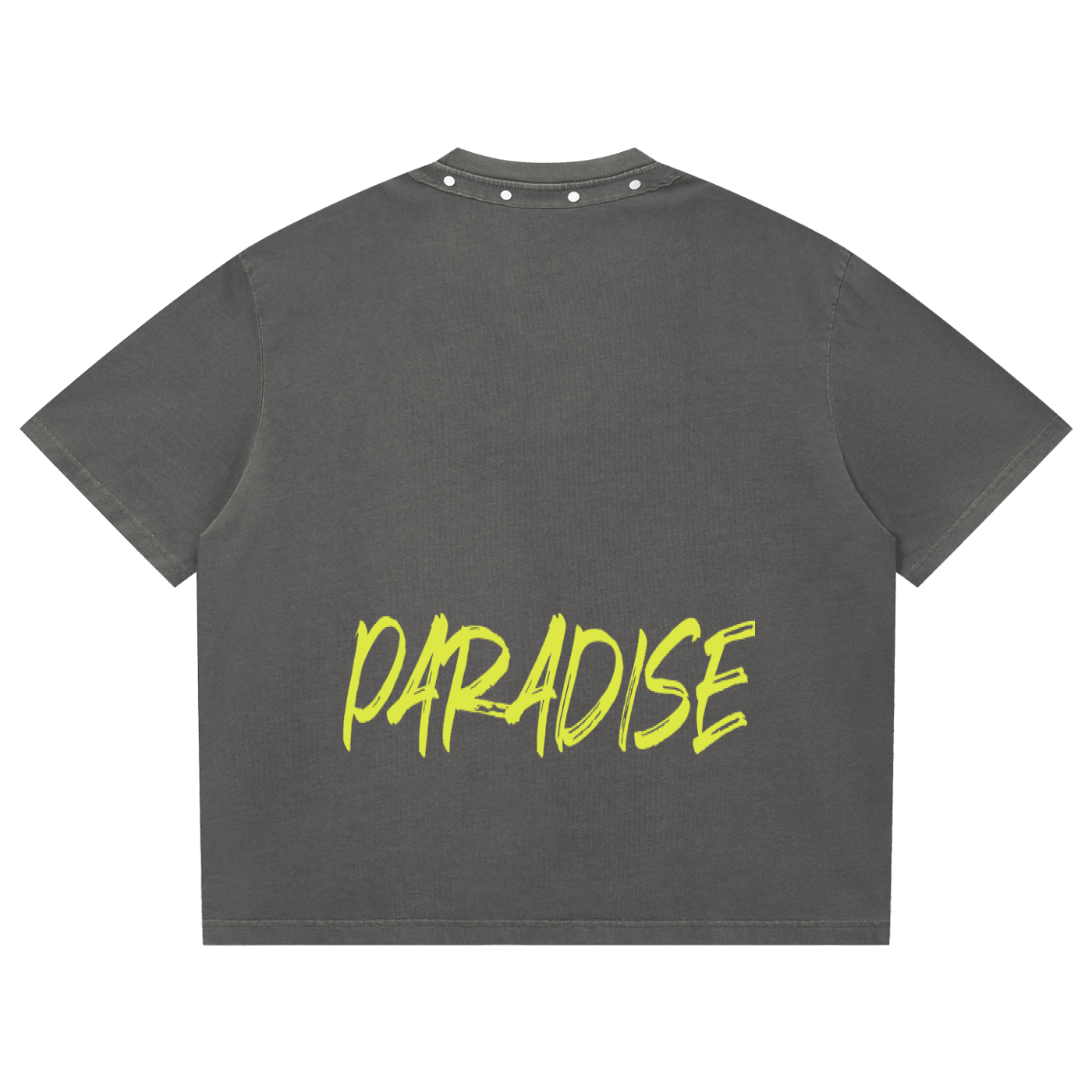 Unisex Washed Boxy Studded T-Shirt