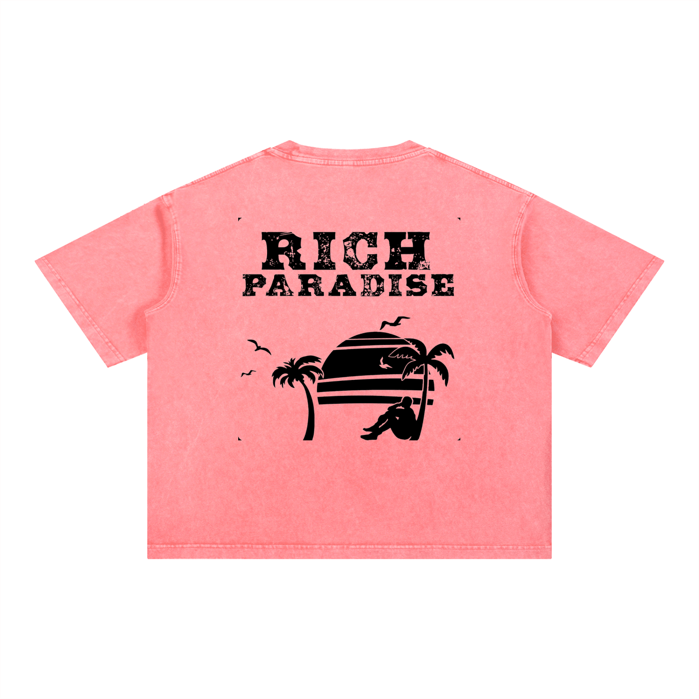 Mineral Wash Boxy Cotton T-Shirt