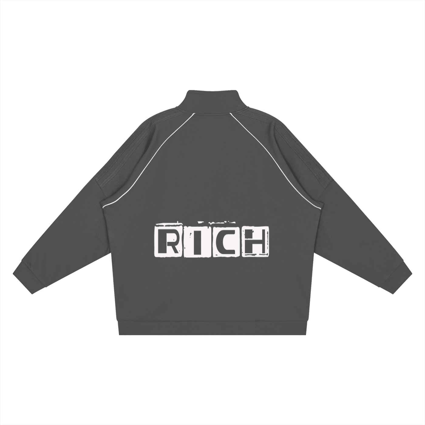 Reflection Striped Raglan Sleeve  Jacket