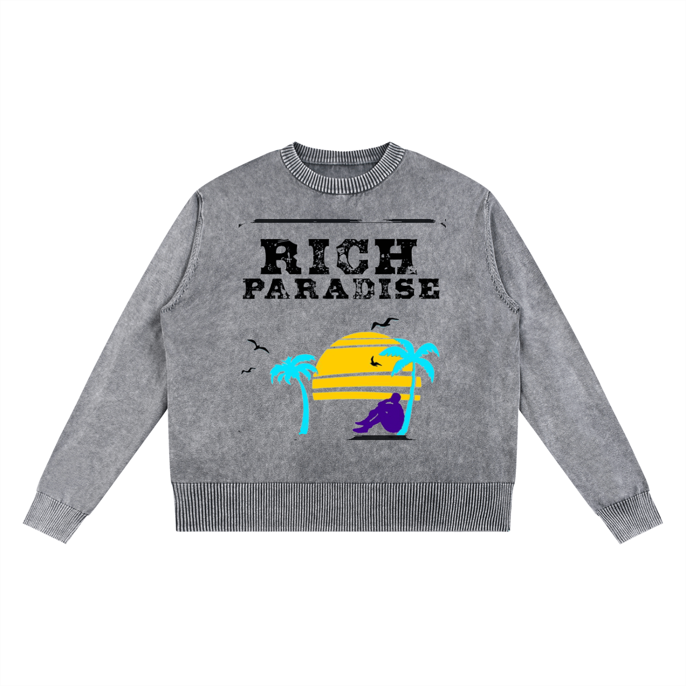 Mineral Wash Oversized Sweater