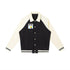 Contrast Raglan Sleeve Baseball Jacket