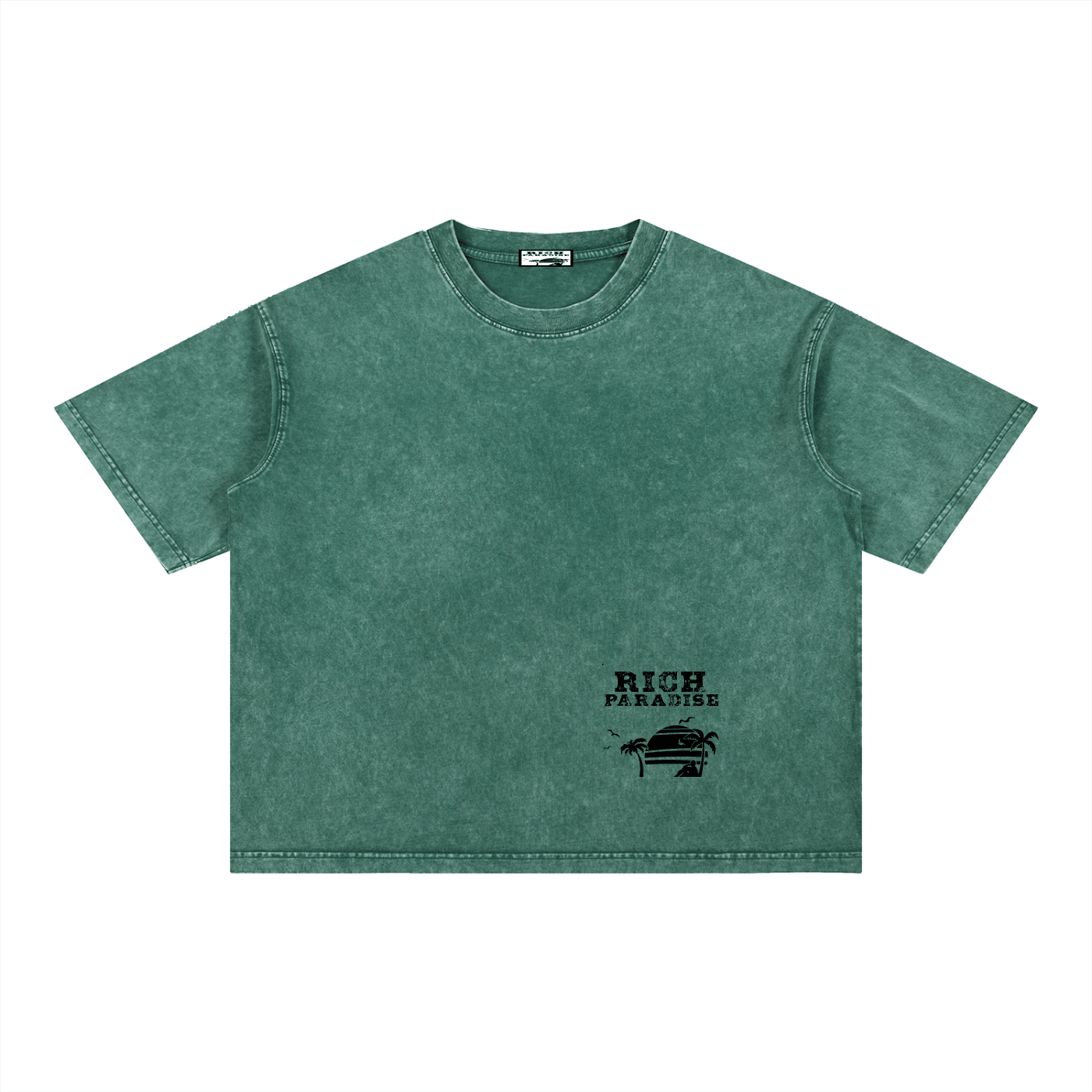 Mineral Wash Boxy Cotton T-Shirt