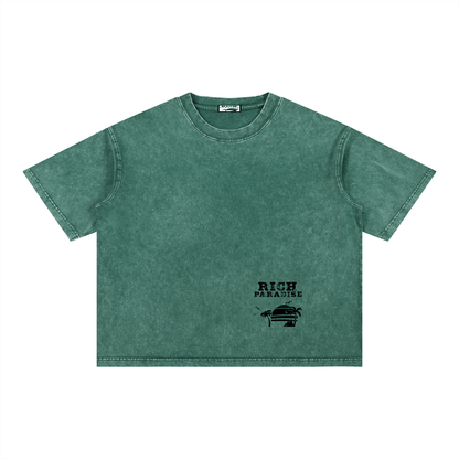 Mineral Wash Boxy Cotton T-Shirt