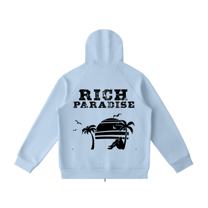 Heavyweight Raglan Sleeve Zip Hoodie