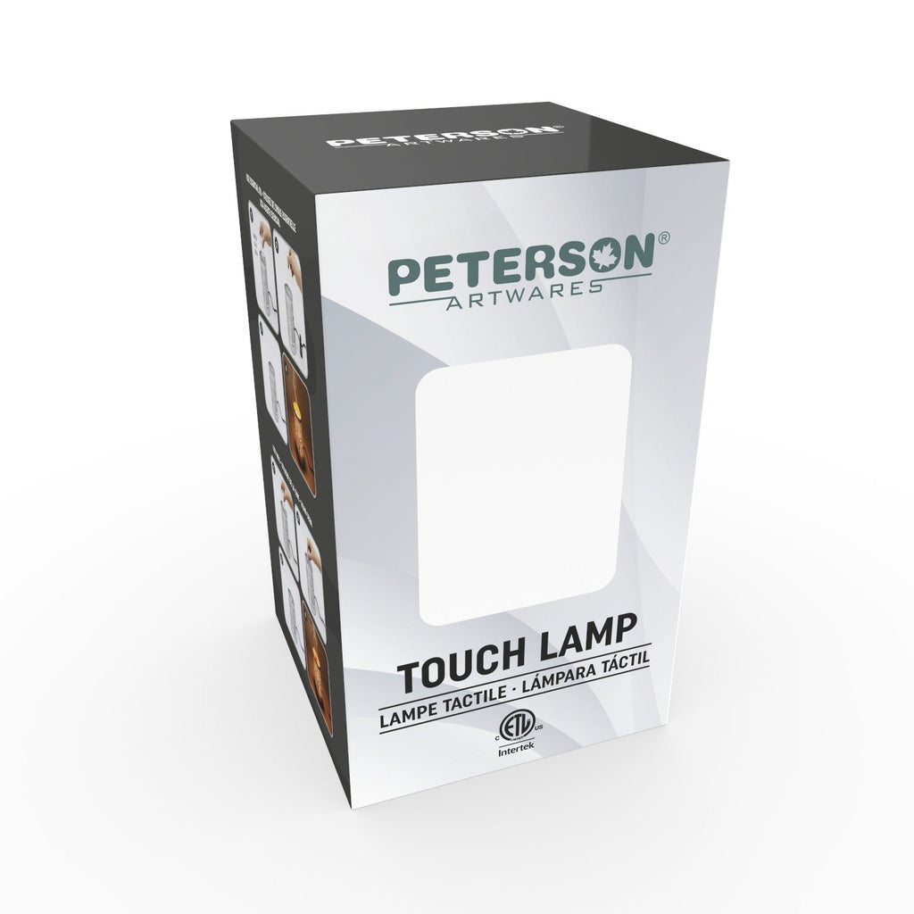 7" touch lamp-Fragrance Wax Melts Warmer -Electric Candle Essential Oil Burner-Metal Table Decor - Silver Wildlife by Peterson Housewares & Artwares