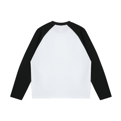 Color-Blocked Raglan Long-Sleeve T-Shirt
