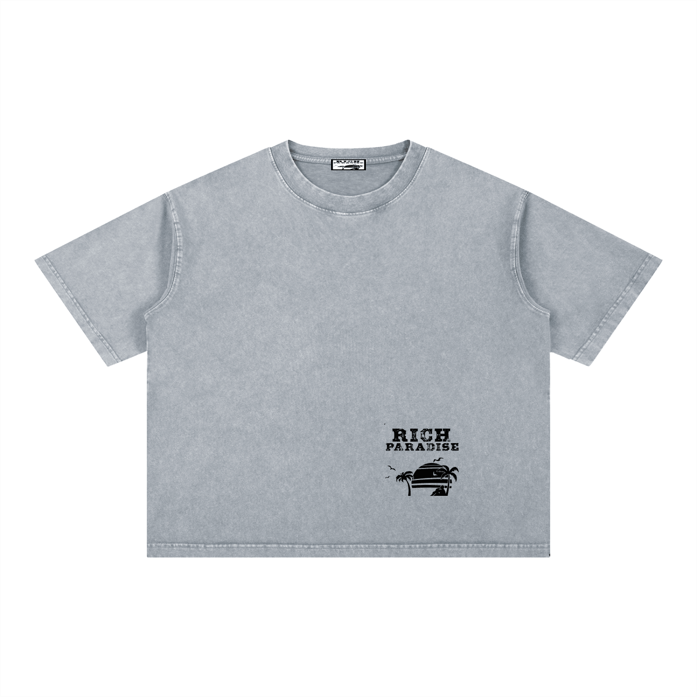 Mineral Wash Boxy Cotton T-Shirt