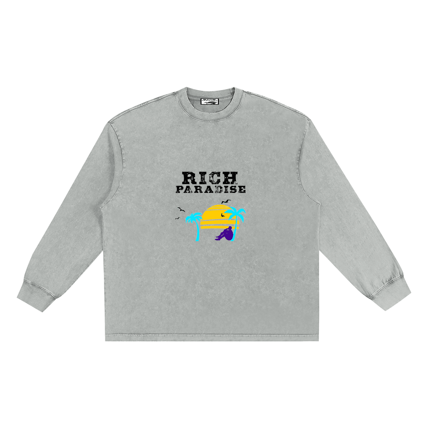 Snow Washed Frayed Edge T-Shirt