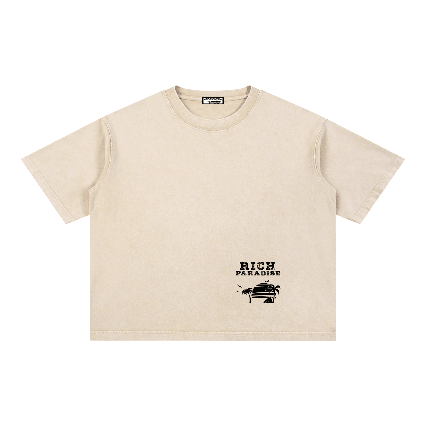 Mineral Wash Boxy Cotton T-Shirt