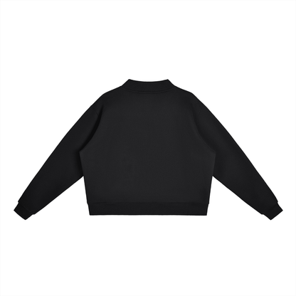 Essential Fleece Mock-Neck Crew Sweatshirt