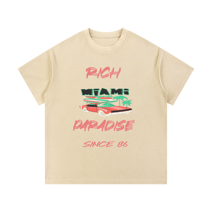 Mineral Wash Waffle Knit T-Shirt