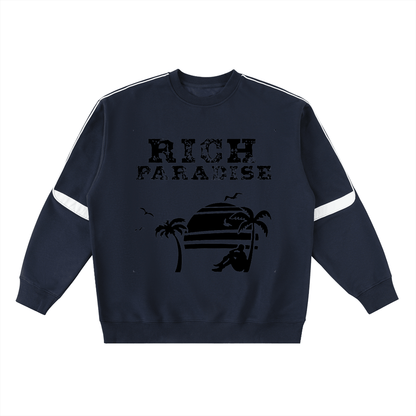 Oversized Crewneck Taped Sweatshirt