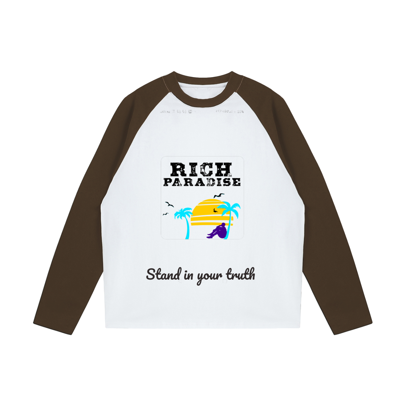 Color-Blocked Raglan Long-Sleeve T-Shirt