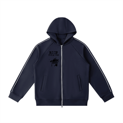 Heavyweight Raglan Sleeve Zip Hoodie