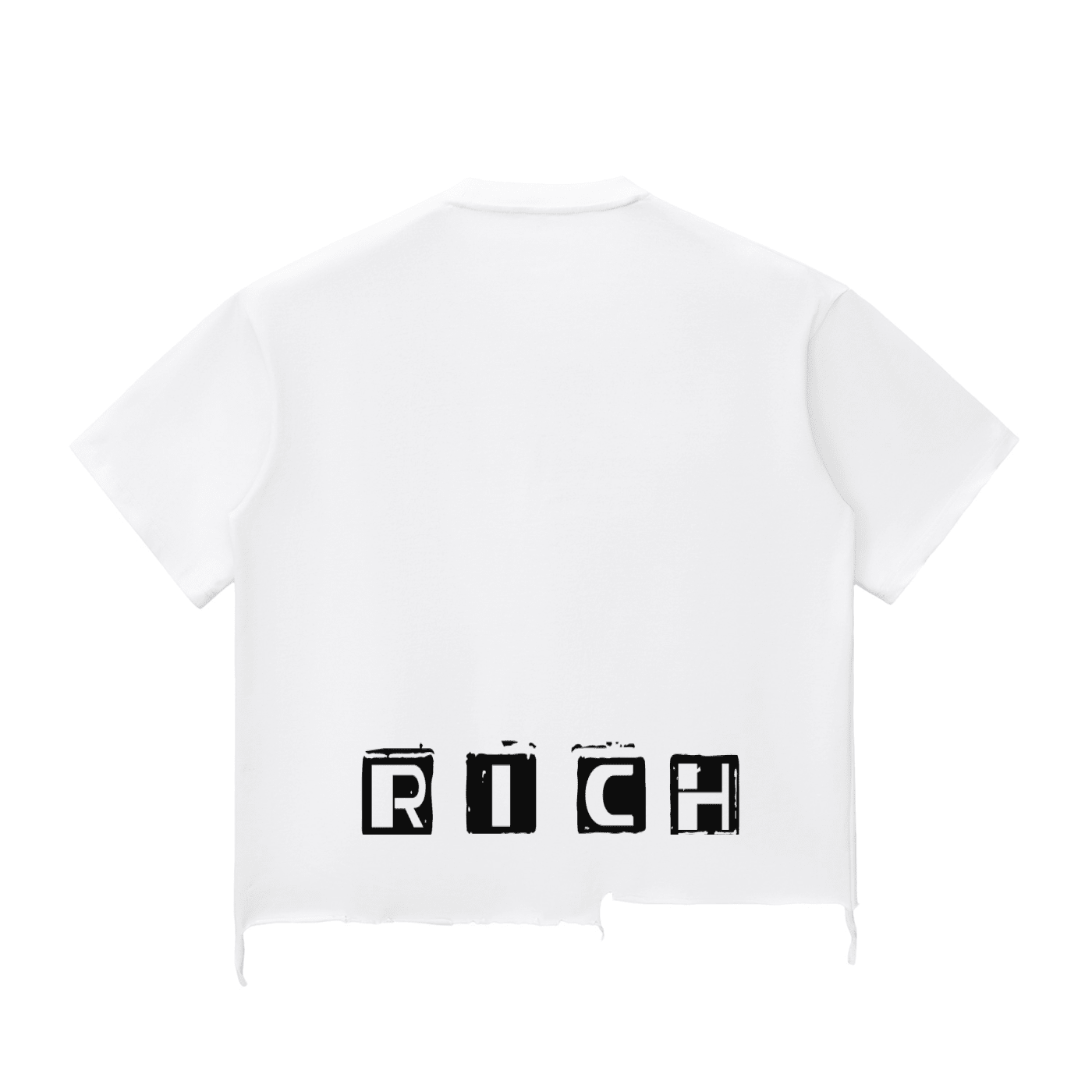 Snow Wash Raw-Hem Boxy T-shirt