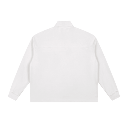 Half-Zip Rolled Edge Fleece Sweatshirt