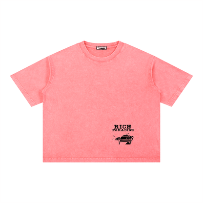 Mineral Wash Boxy Cotton T-Shirt