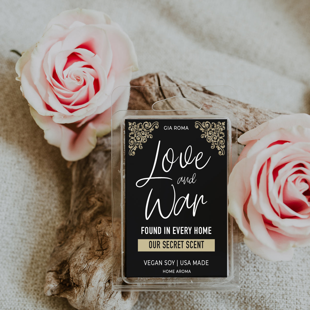 Love And War Scented Candle - Layered Home Fragrance Soy Blend 40hr Burn