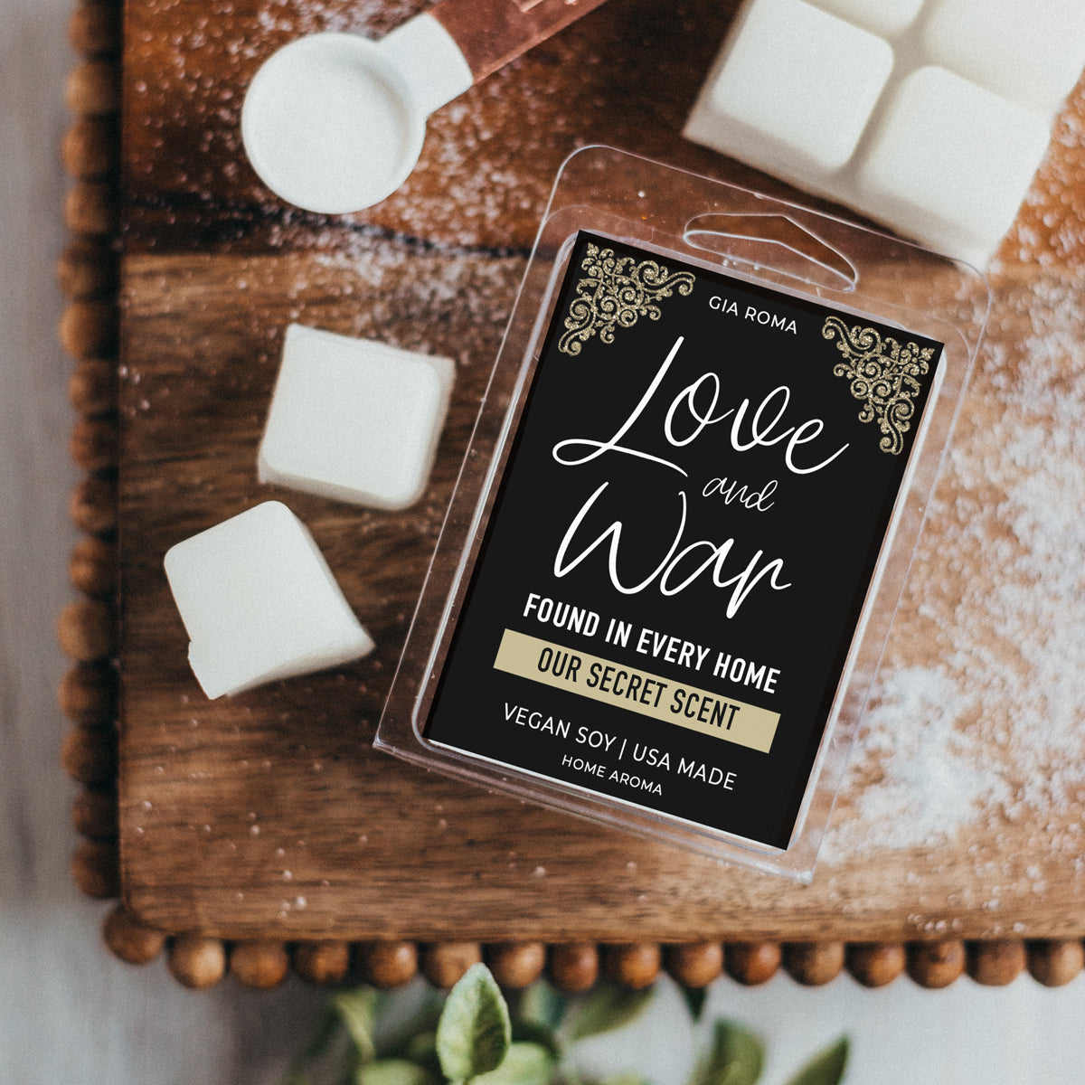 Love And War Scented Candle - Layered Home Fragrance Soy Blend 40hr Burn