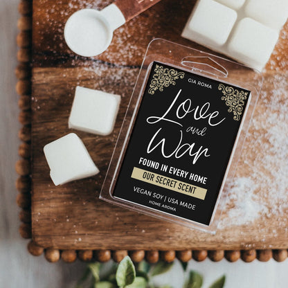 Love And War Scented Candle - Layered Home Fragrance Soy Blend 40hr Burn