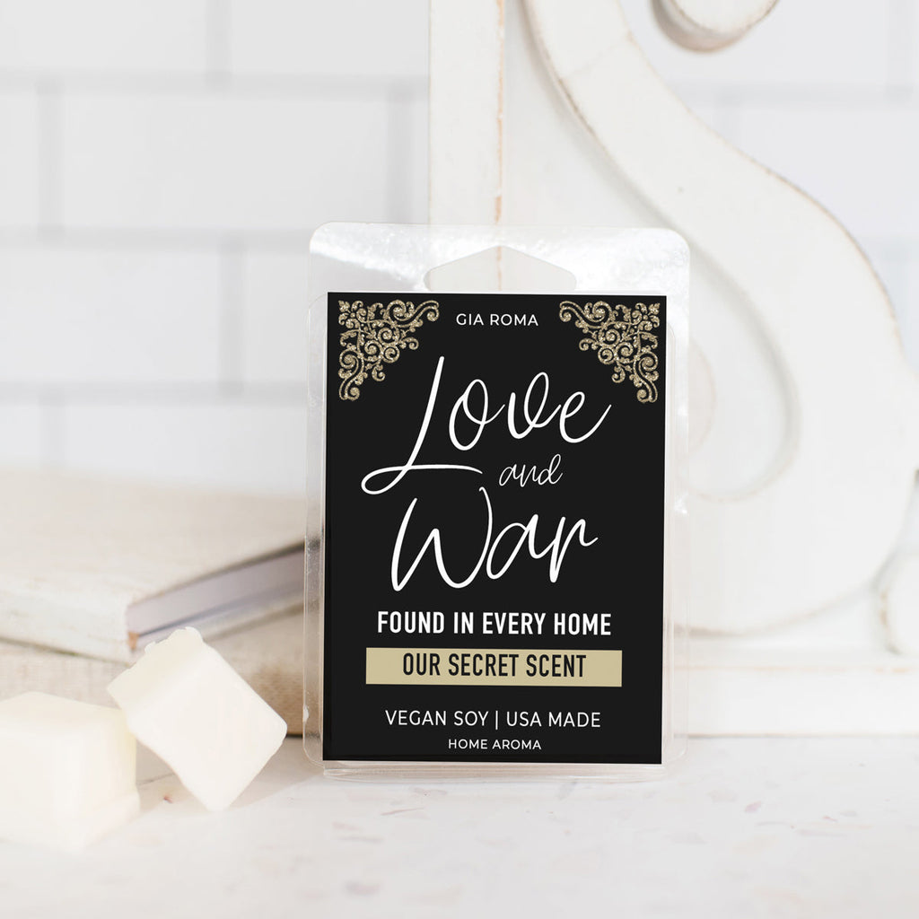 Love And War Scented Candle - Layered Home Fragrance Soy Blend 40hr Burn