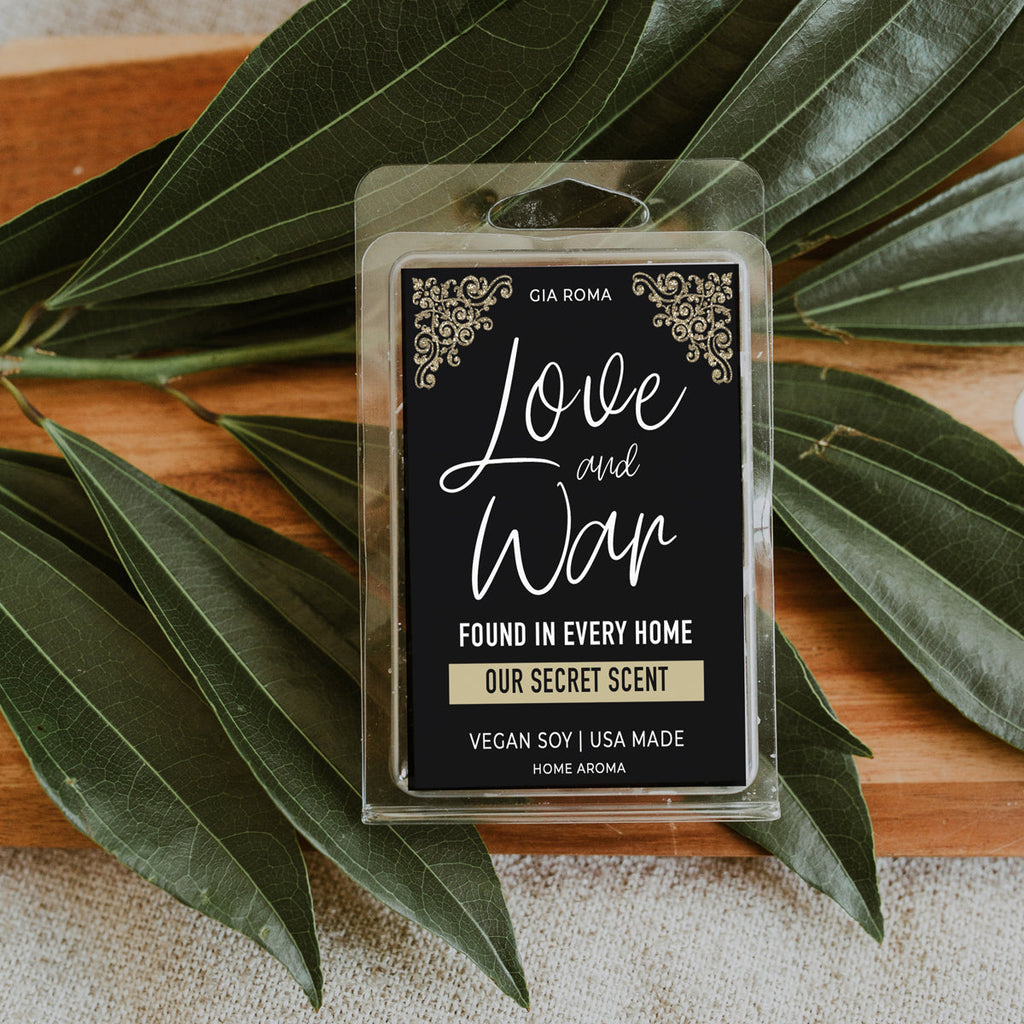 Love And War Scented Candle - Layered Home Fragrance Soy Blend 40hr Burn