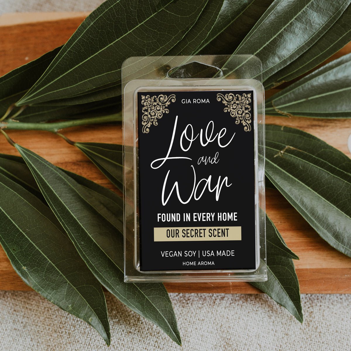Love And War Scented Candle - Layered Home Fragrance Soy Blend 40hr Burn